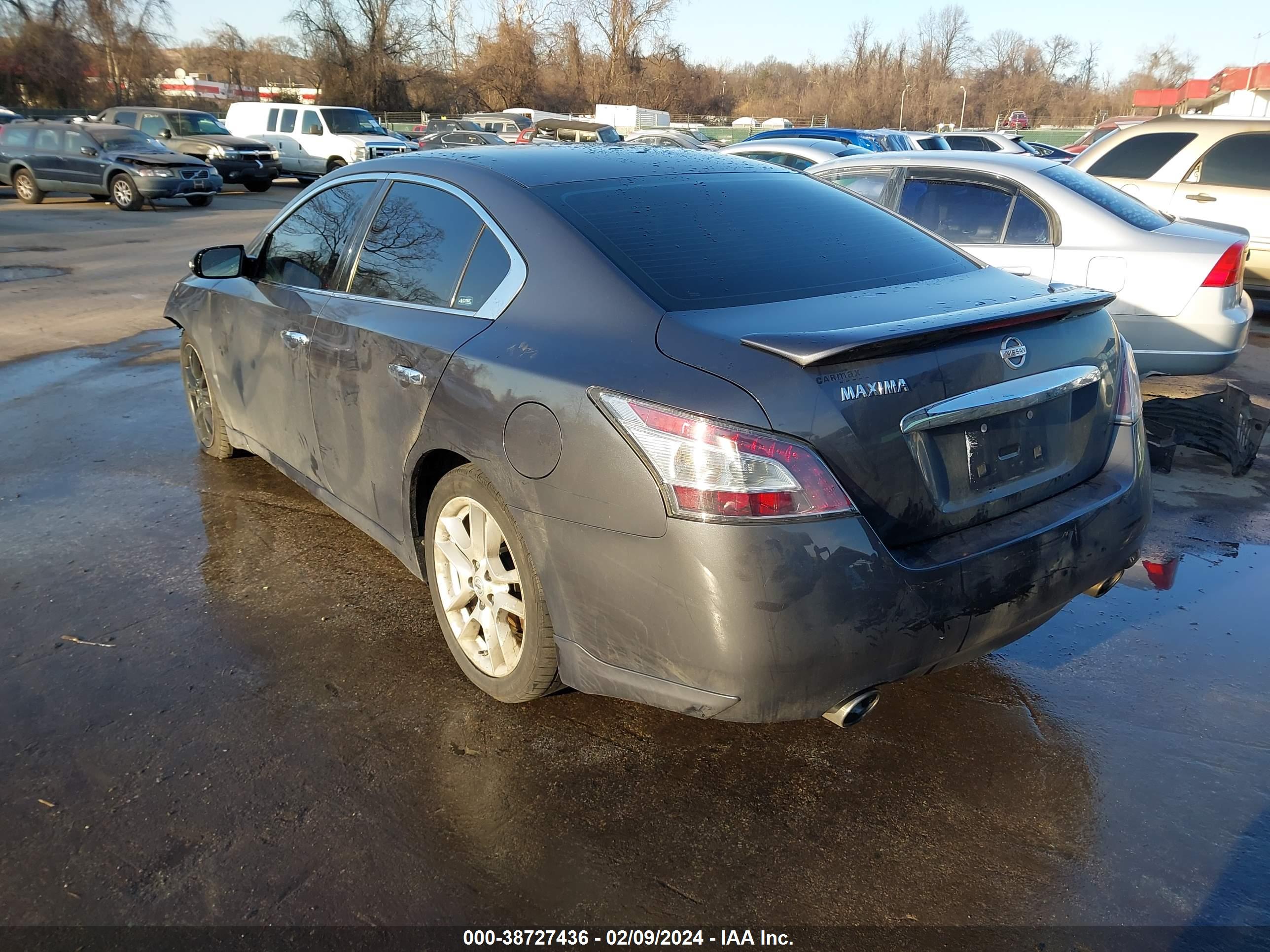 2012 NISSAN MAXIMA — VIN 1N4AA5APXCC843514 — photo 3