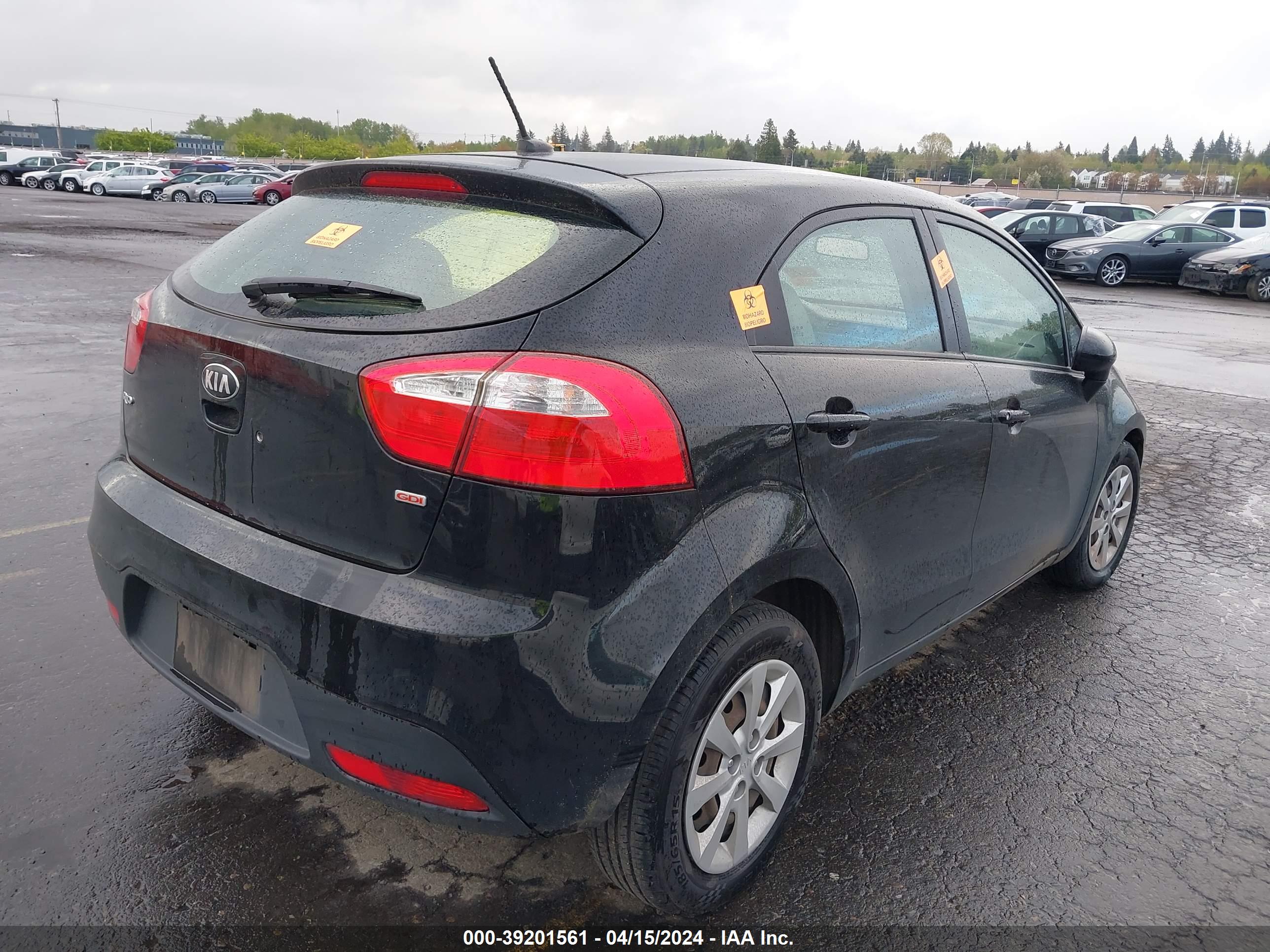 2013 KIA RIO — VIN KNADM5A30D6233453 — photo 4