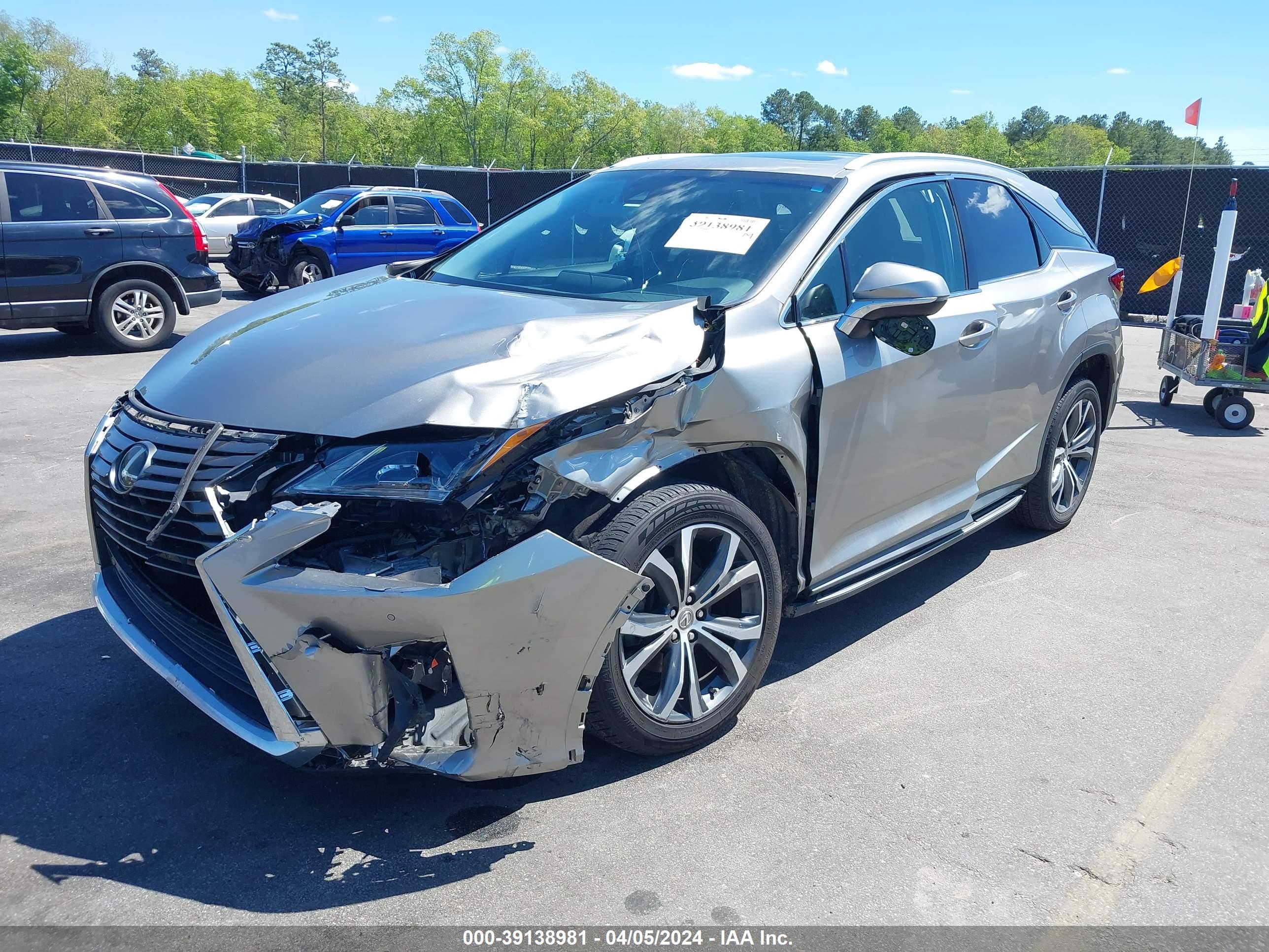 2017 LEXUS RX 350 — VIN 2T2BZMCA18C111874 — photo 2