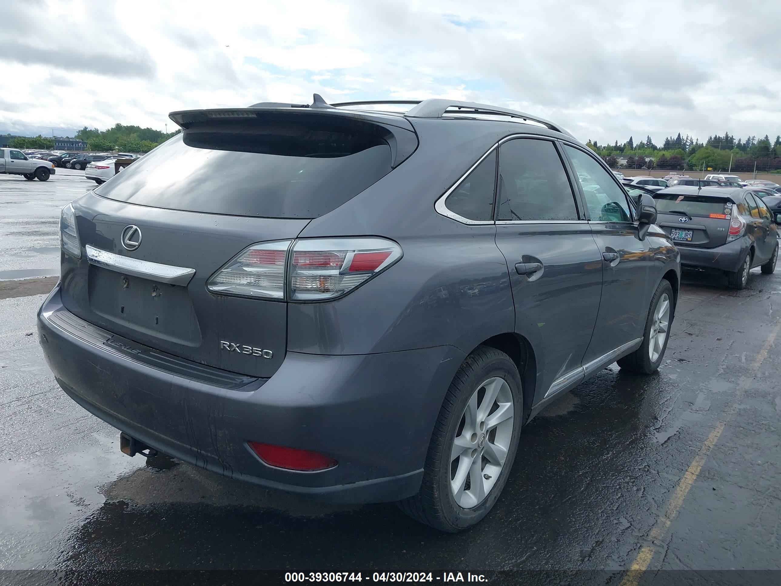 2012 LEXUS RX 350 — VIN 2T2BK1BA3CC150950 — photo 4