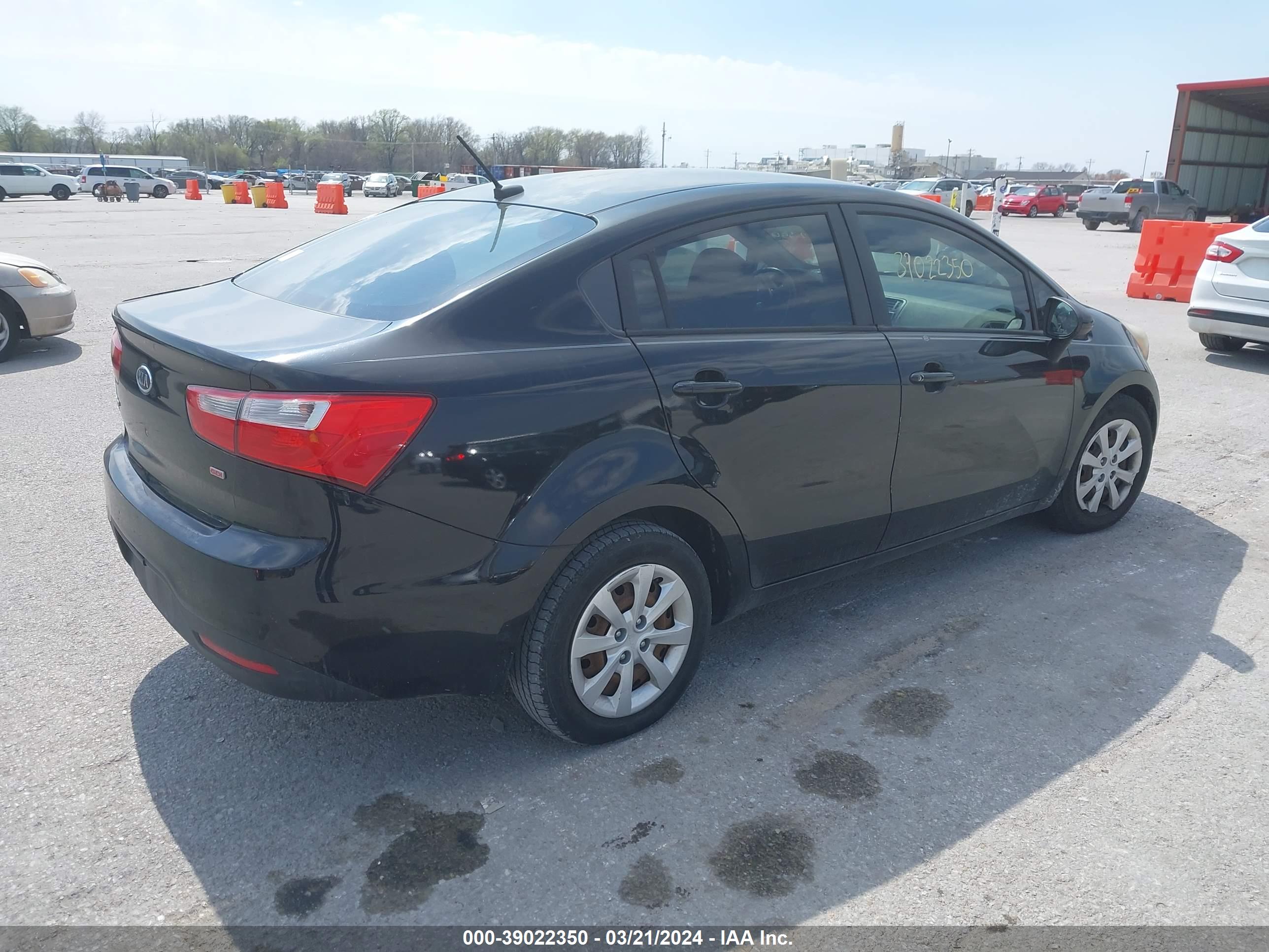 2012 KIA RIO — VIN KNADM4A30C6047551 — photo 4