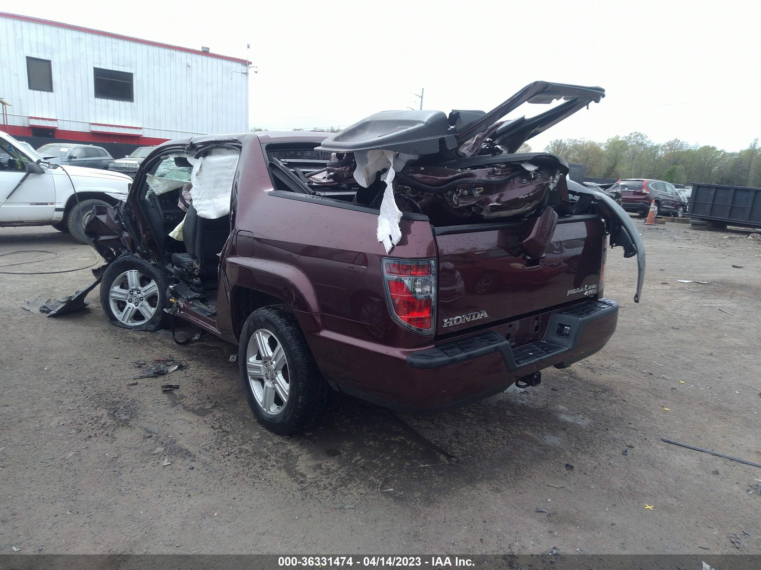 2012 HONDA RIDGELINE — VIN 5FPYK1F55CB451833 — photo 3