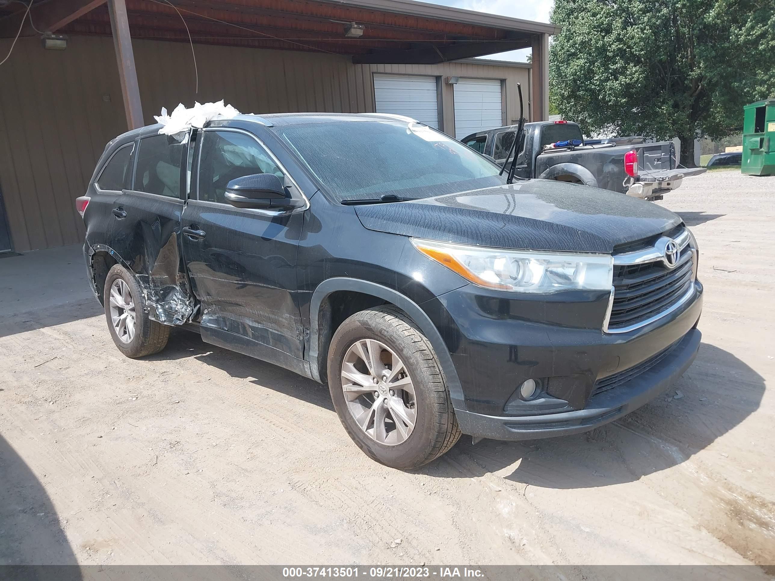 2015 TOYOTA HIGHLANDER — VIN 5TDKKRFH4FS050376 — photo 1 of 16