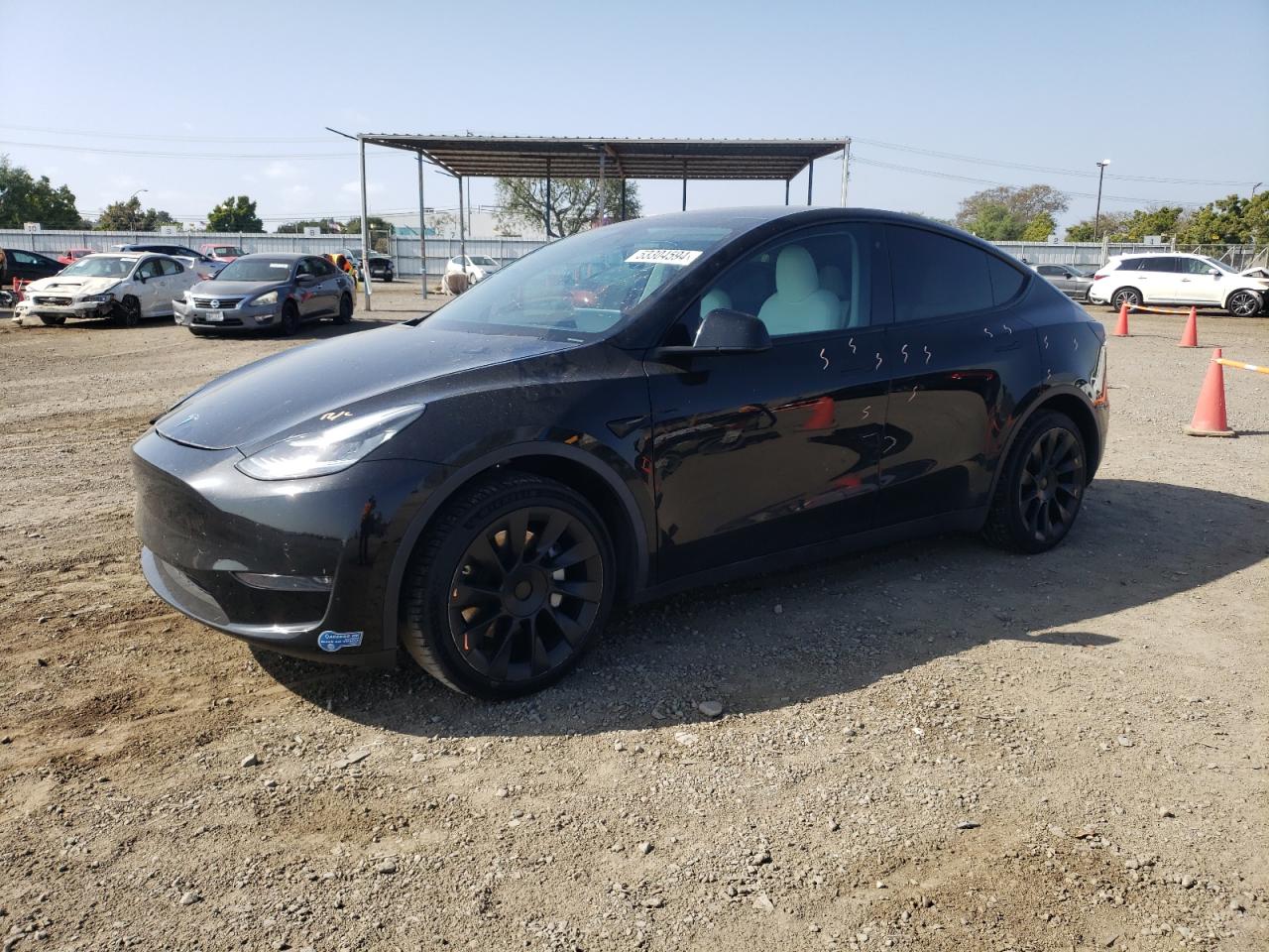 2020 TESLA MODEL Y — VIN 5YJYGDEEXLF058259 — photo 1 of 12