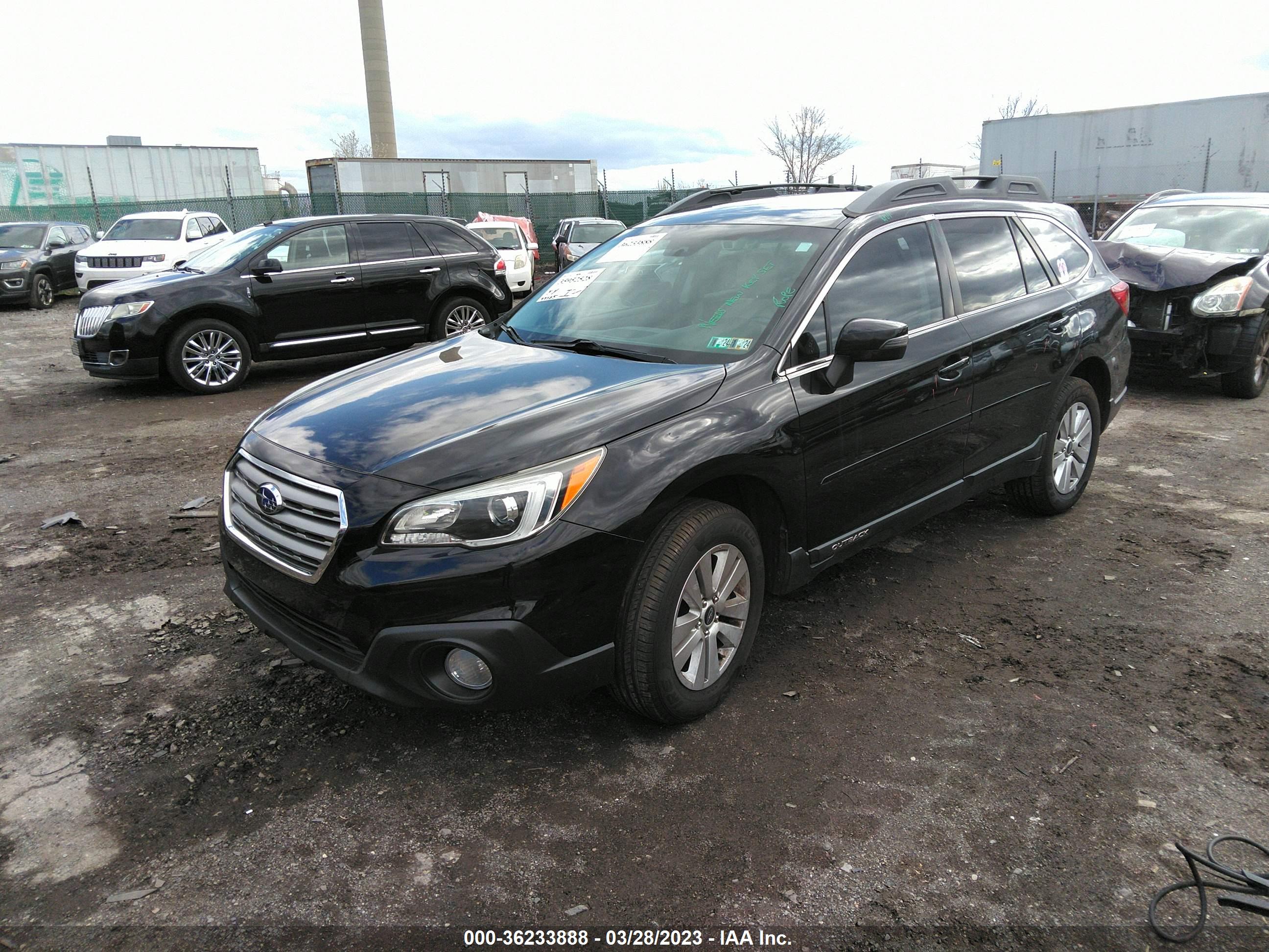 2016 SUBARU OUTBACK — VIN 4S4BSAFC9G3227959 — photo 2