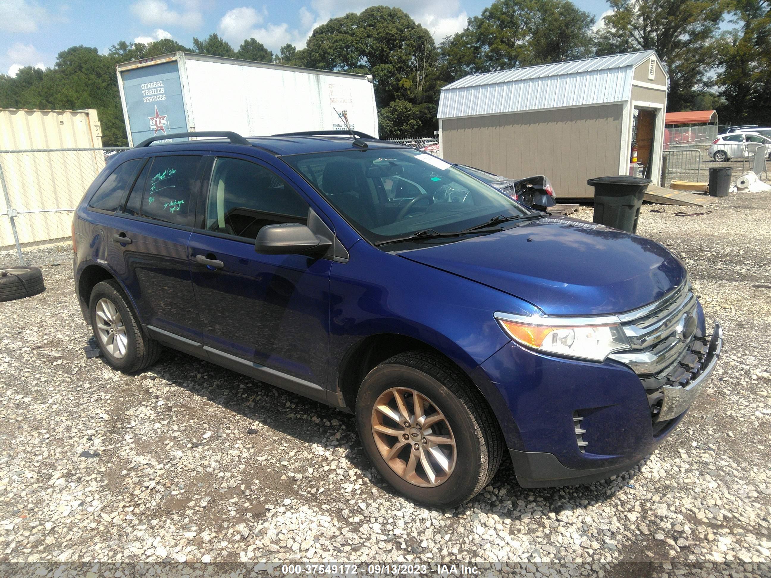 2013 FORD EDGE — VIN 2FMDK3GC0DBC72691 — photo 1 of 11