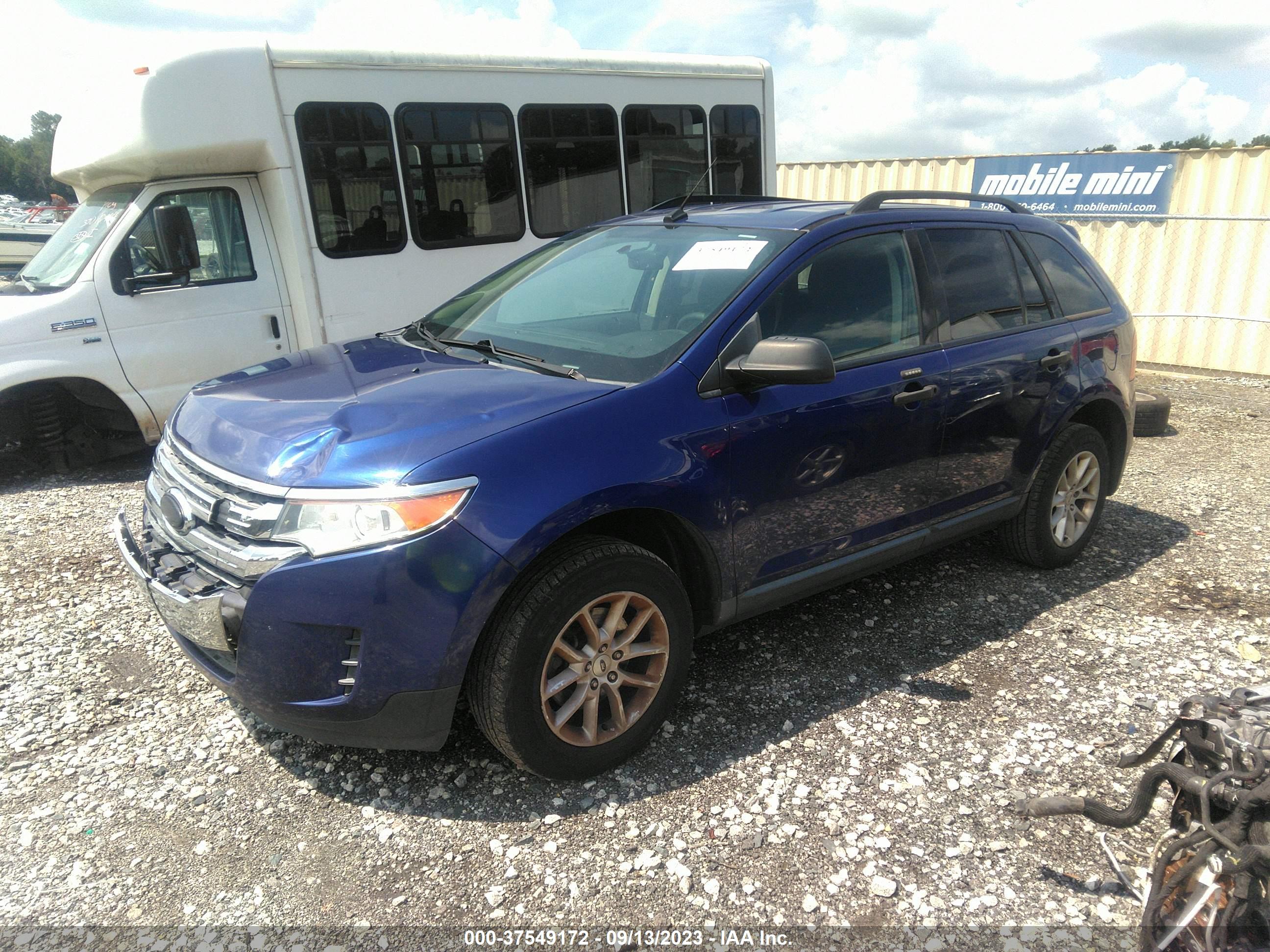 2013 FORD EDGE — VIN 2FMDK3GC0DBC72691 — photo 2