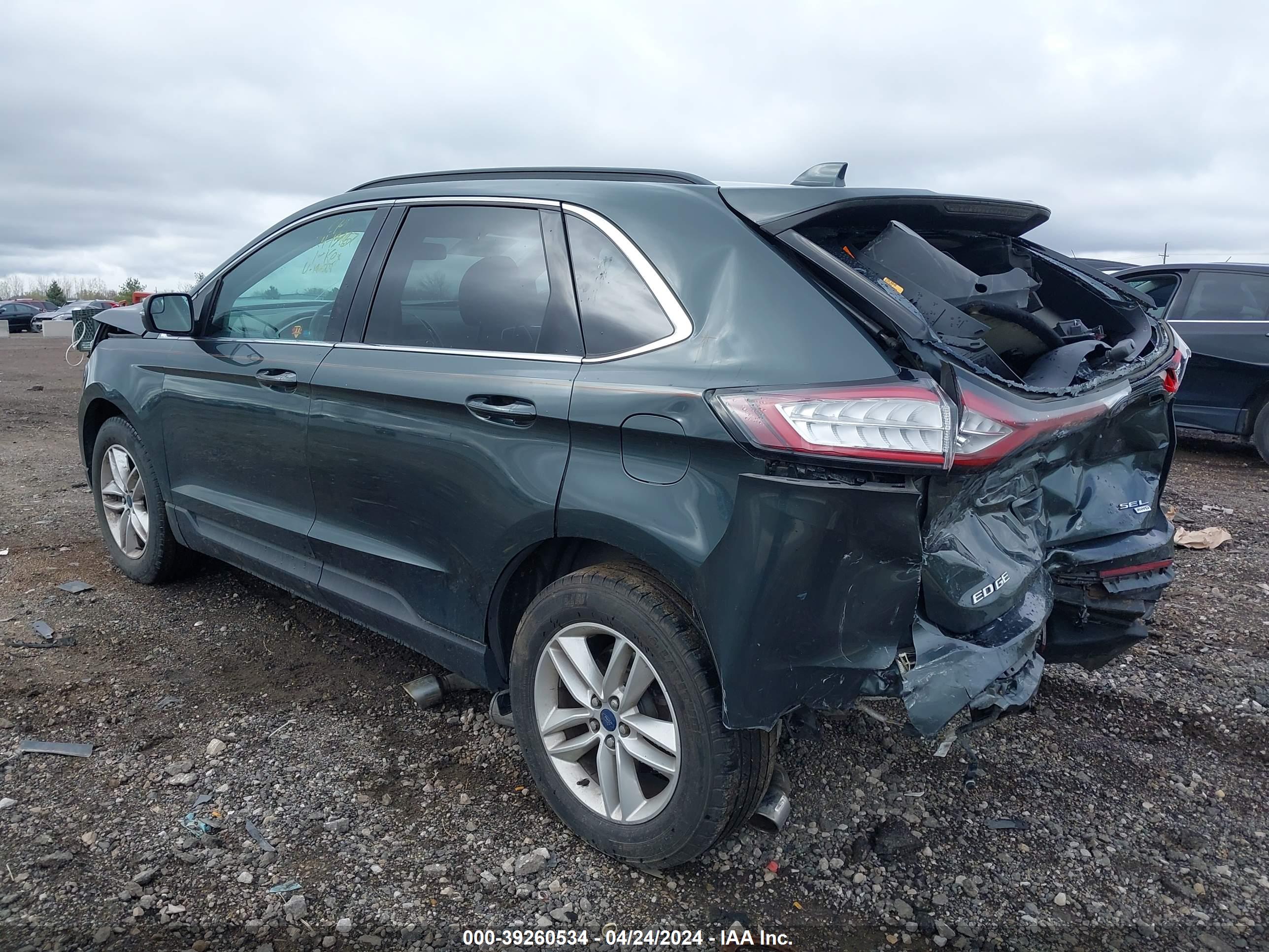 2015 FORD EDGE — VIN 2FMTK4J86FBB90683 — photo 3