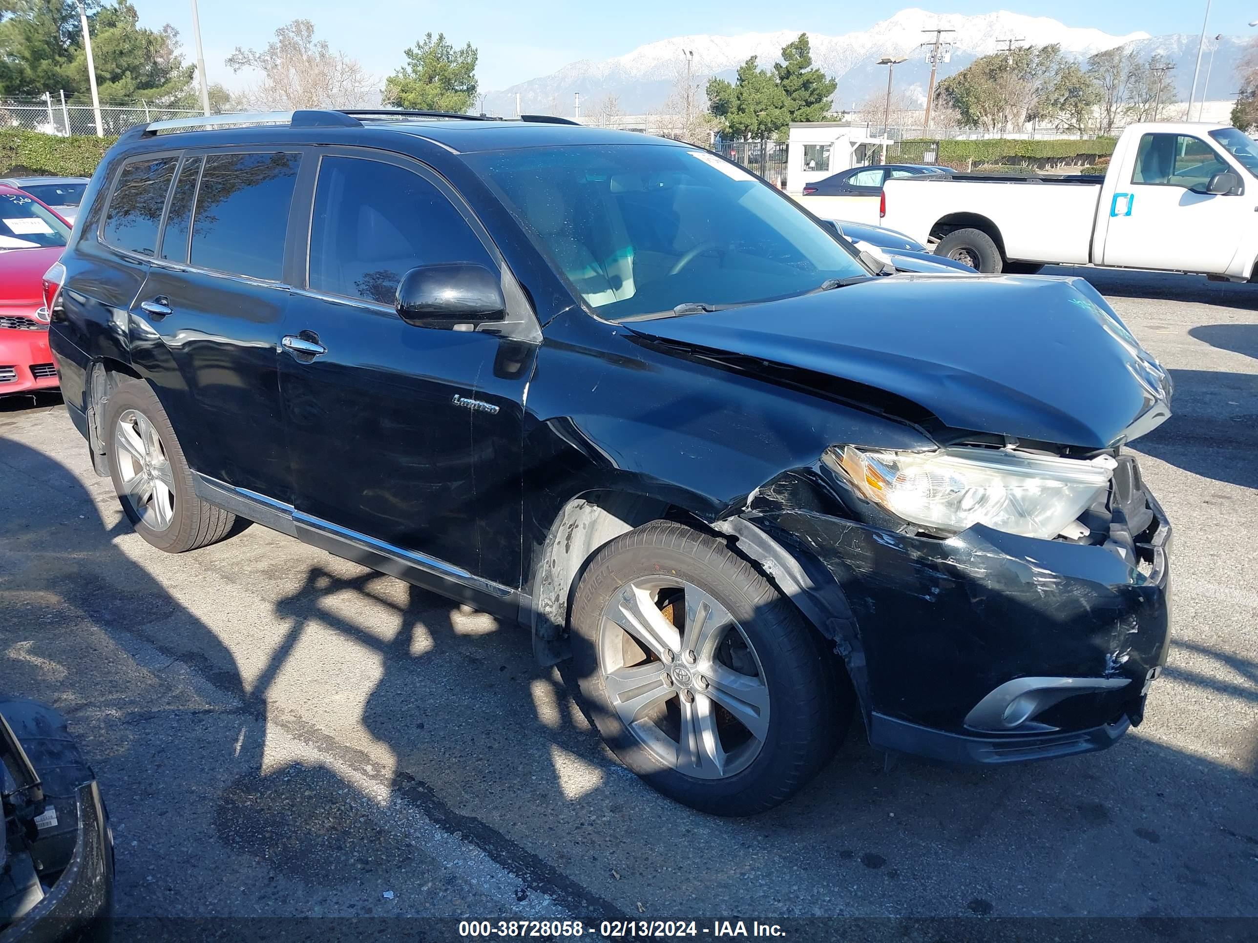 2012 TOYOTA HIGHLANDER — VIN 5TDYK3EH5CS088347 — photo 1 of 17