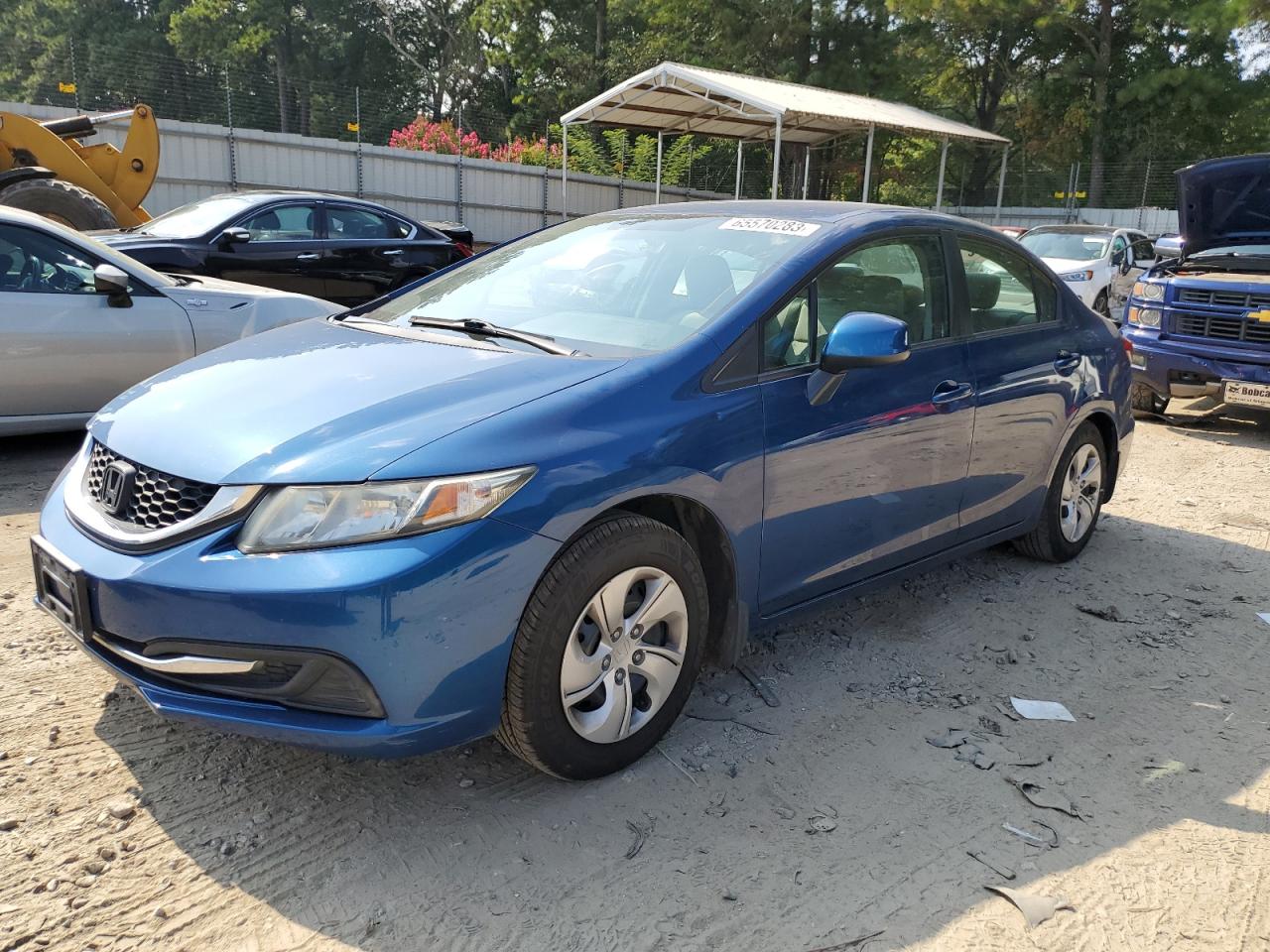 2013 HONDA CIVIC LX — VIN 2HGFB2F5XDH525945 — photo 1 of 12