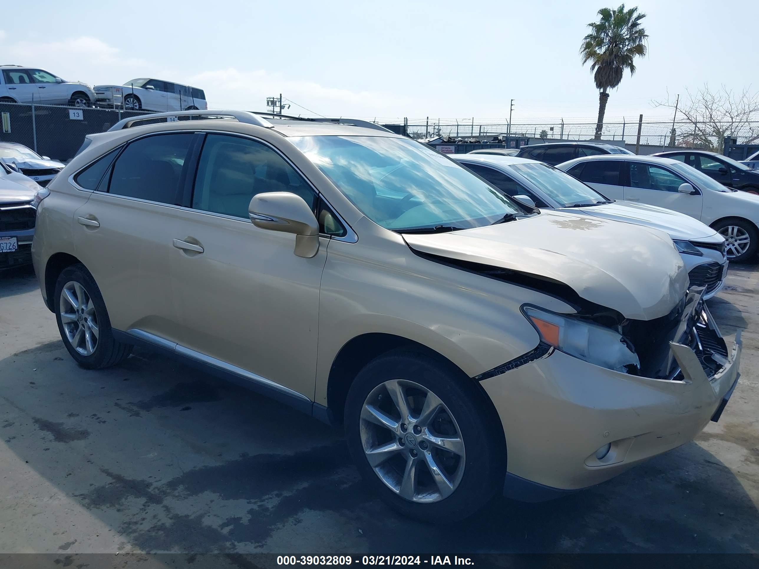 2010 LEXUS RX 350 — VIN 2T2BK1BA4AC048456 — photo 1 of 11