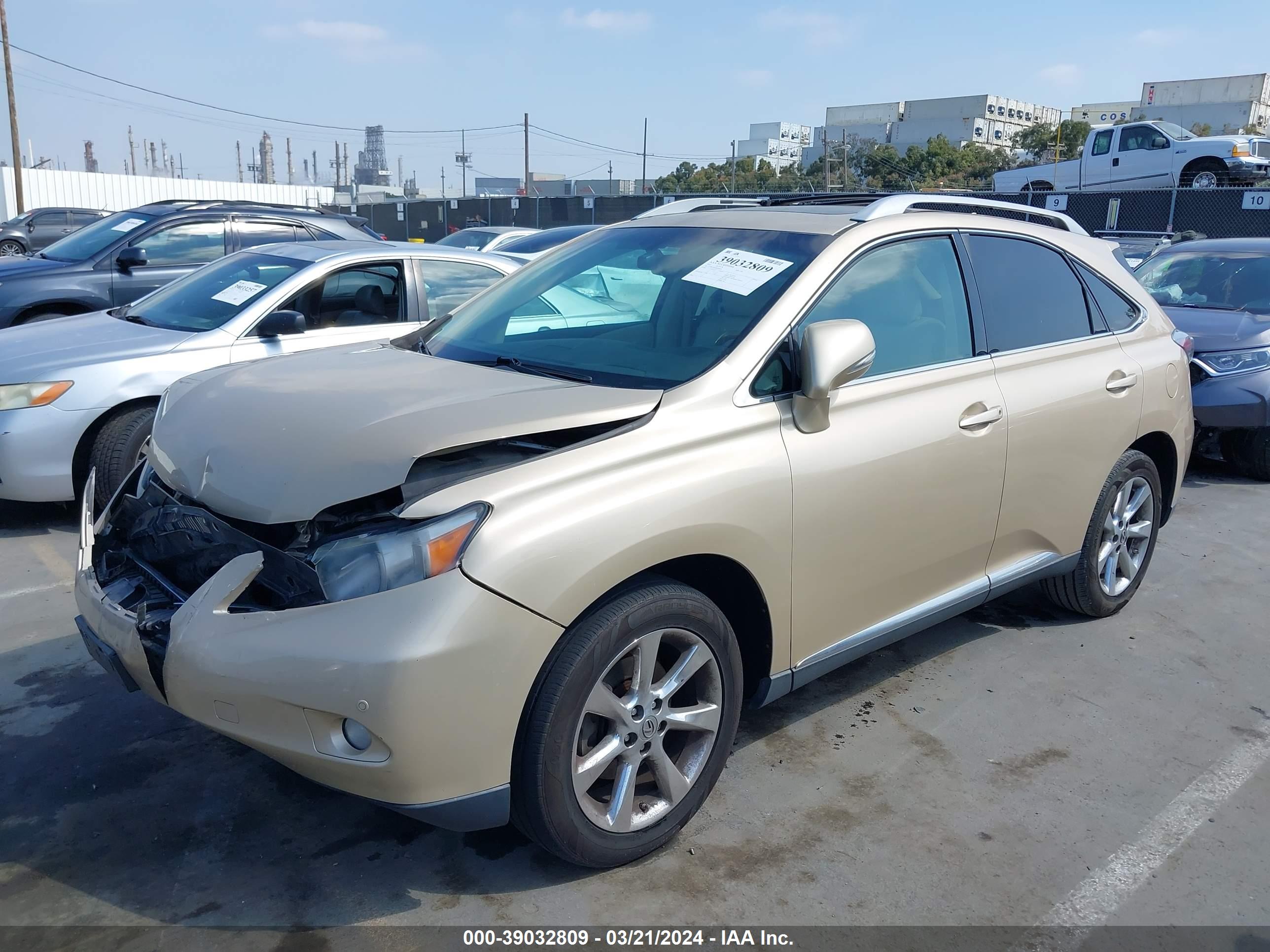 2010 LEXUS RX 350 — VIN 2T2BK1BA4AC048456 — photo 2