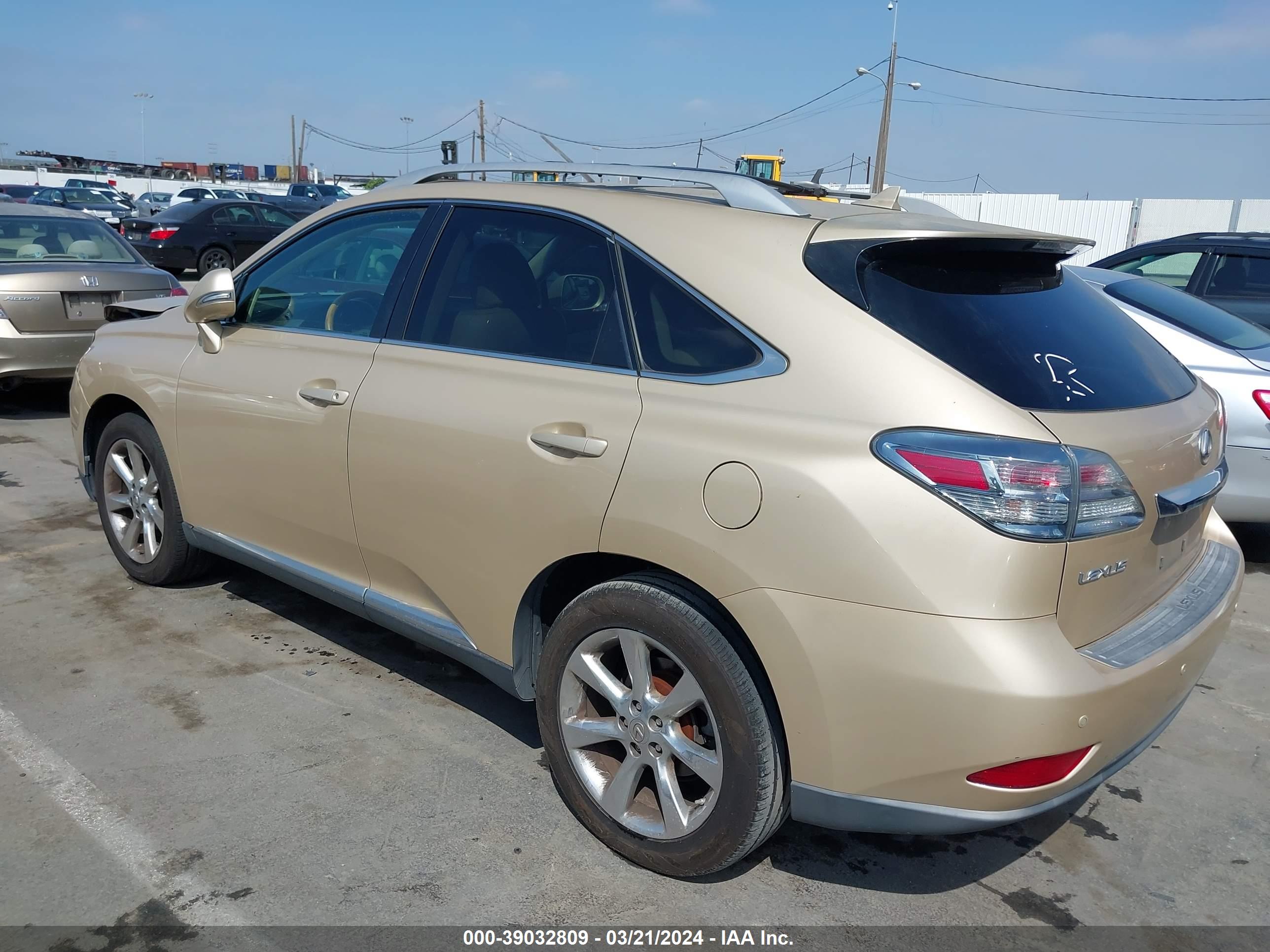 2010 LEXUS RX 350 — VIN 2T2BK1BA4AC048456 — photo 3