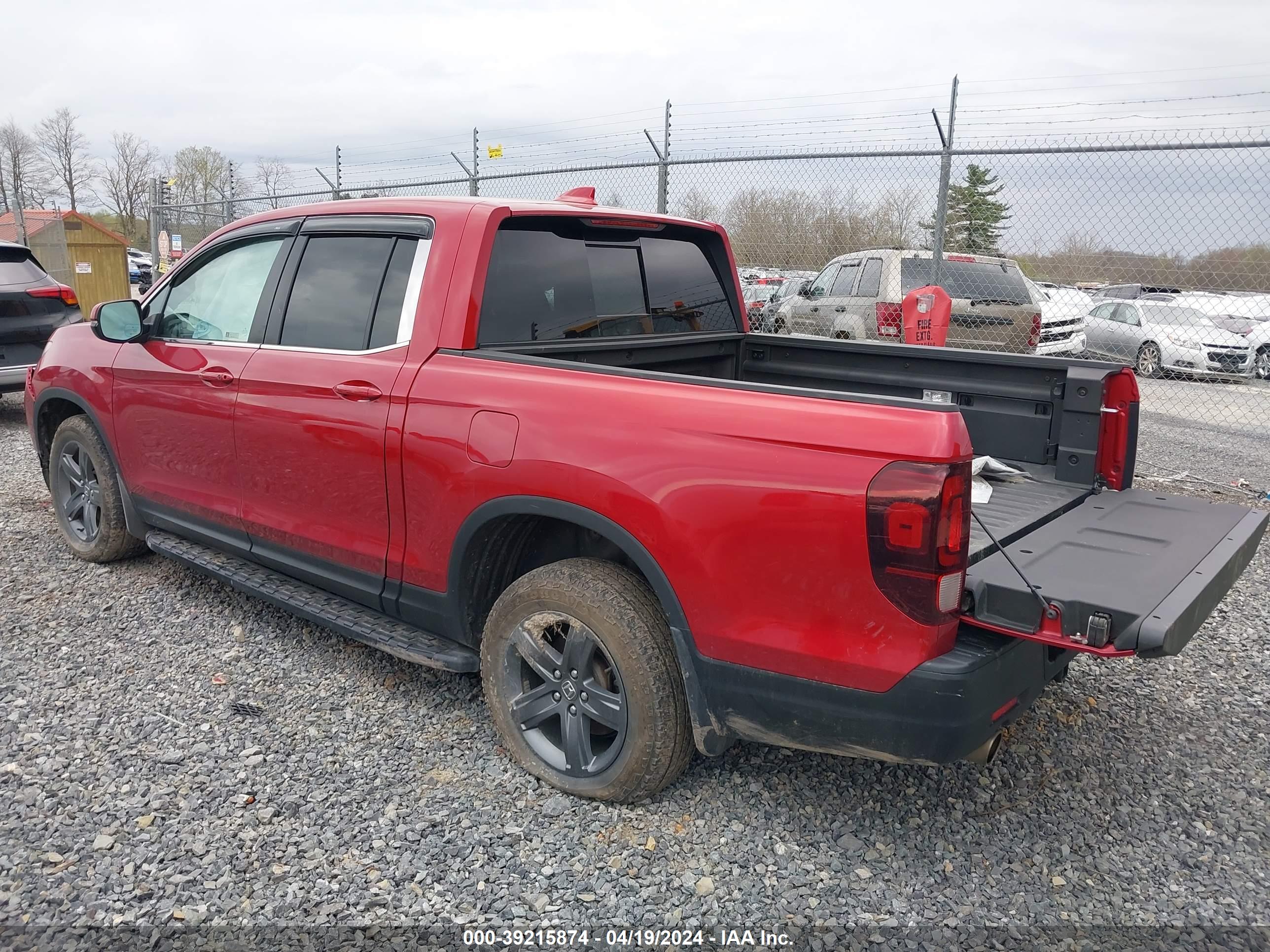 2022 HONDA RIDGELINE — VIN 5FPYK3F58NB011880 — photo 3