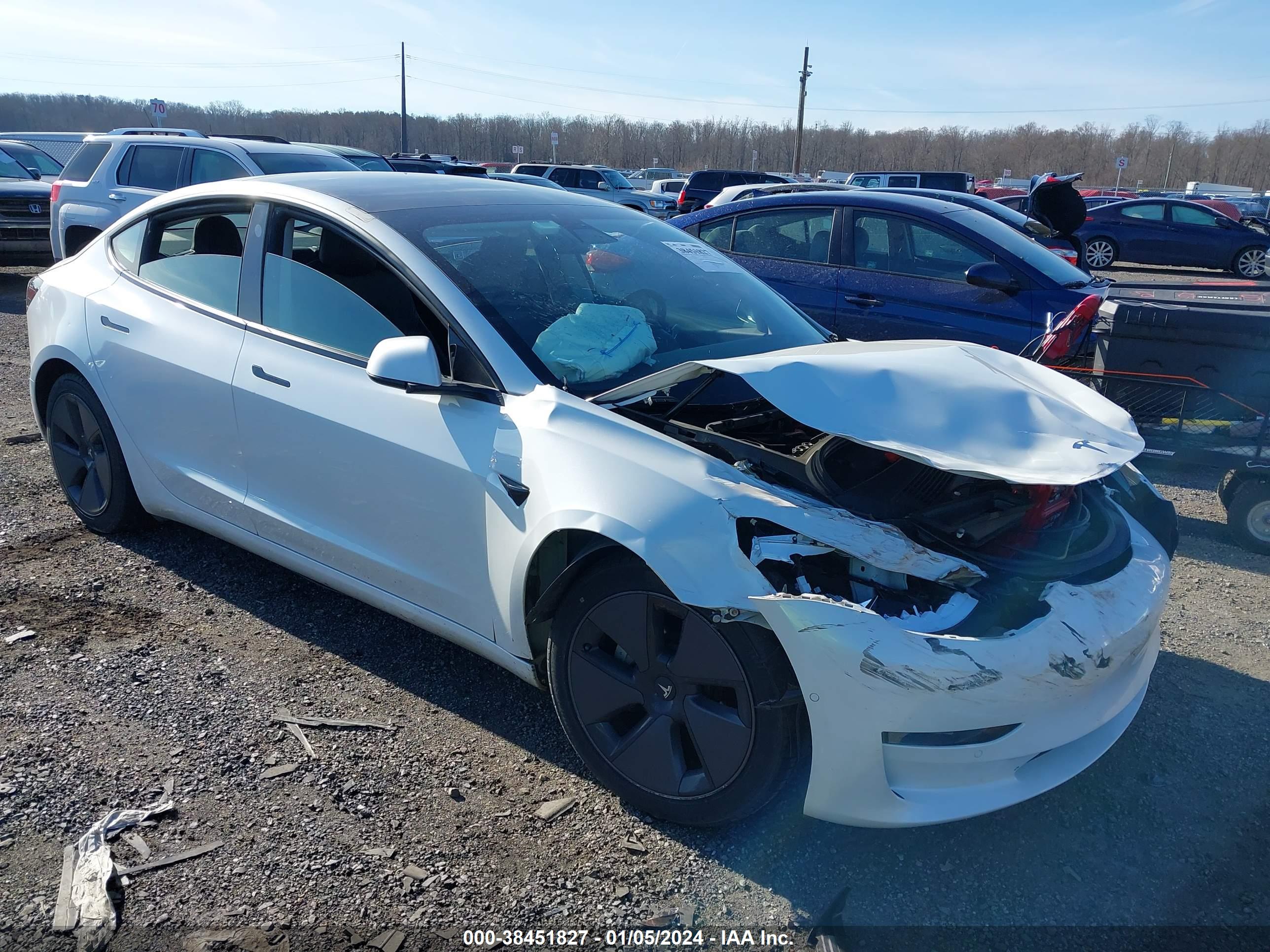 2021 TESLA MODEL 3 — VIN 5YJ3E1EBXMF849333 — photo 1 of 15