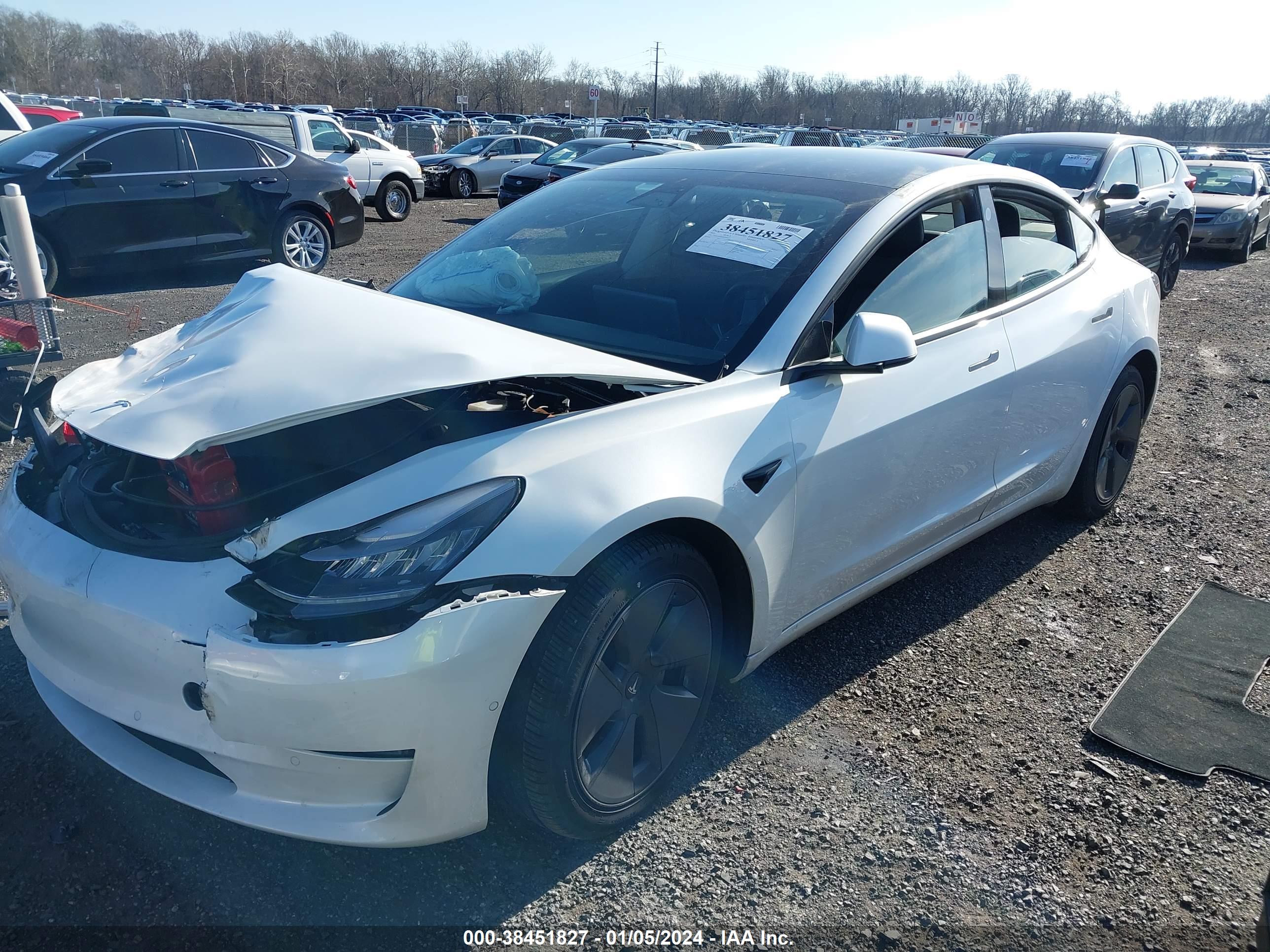 2021 TESLA MODEL 3 — VIN 5YJ3E1EBXMF849333 — photo 2