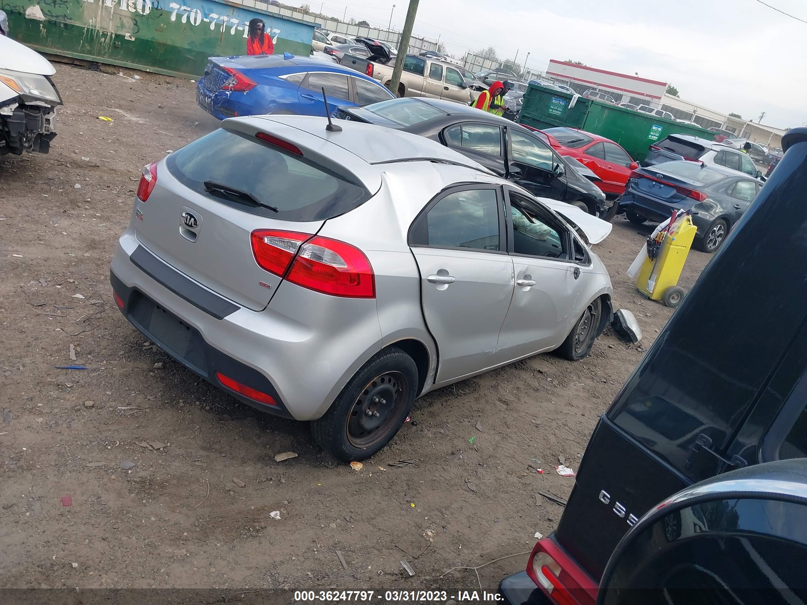 2013 KIA Rio — VIN KNADM5A33D6307674 — photo 4